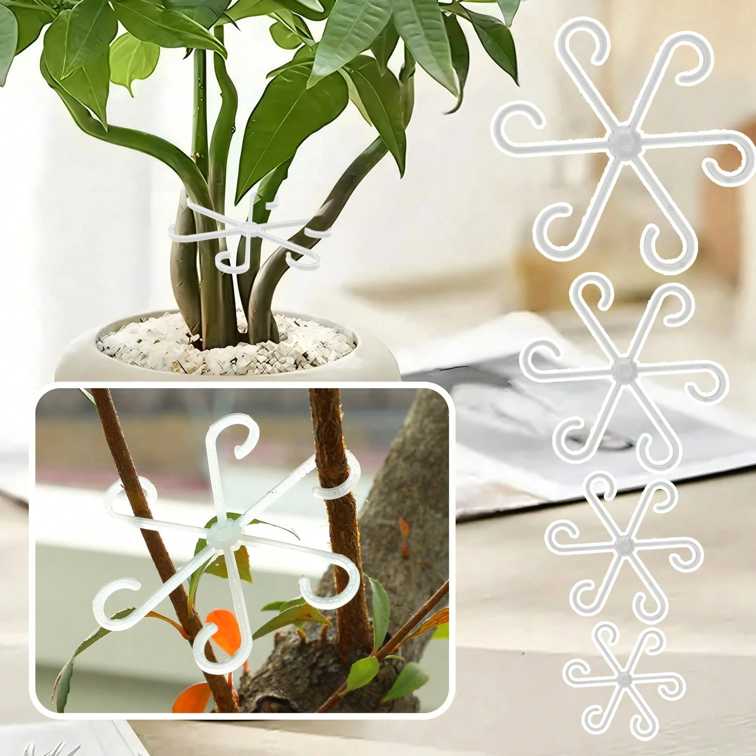 1Pc Plastic Plant Support Clip - Vine Climbing Plastic recensione e prezzo