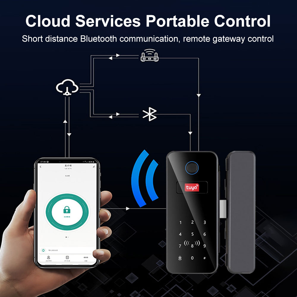 Intelligent Lock Glass Door Pa - Glass Door Hinge recensione e prezzo