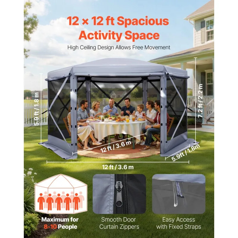 12x12ft 6 Sided Up Screen Gaze - Screen Top Mesh recensione e prezzo