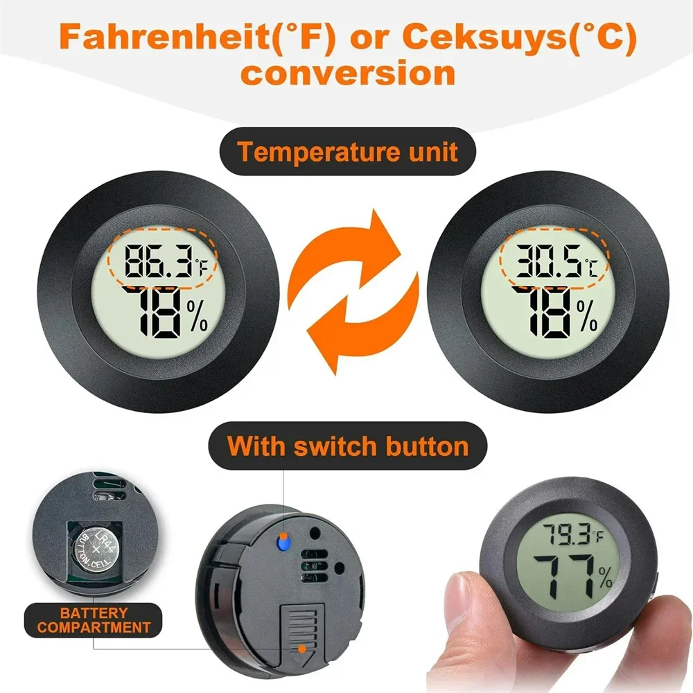 Mini Round Digital Thermometer - Digital Hygrometer Probe recensione e prezzo