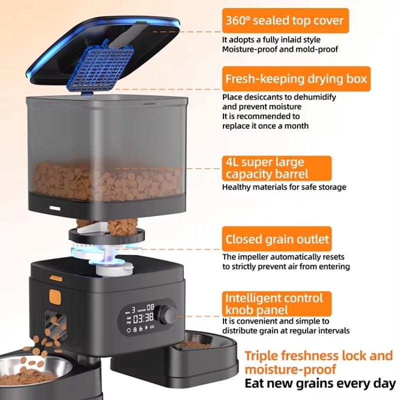 Automatic Pet Feeder Smart Cat - Timer Dual Outlet recensione e prezzo
