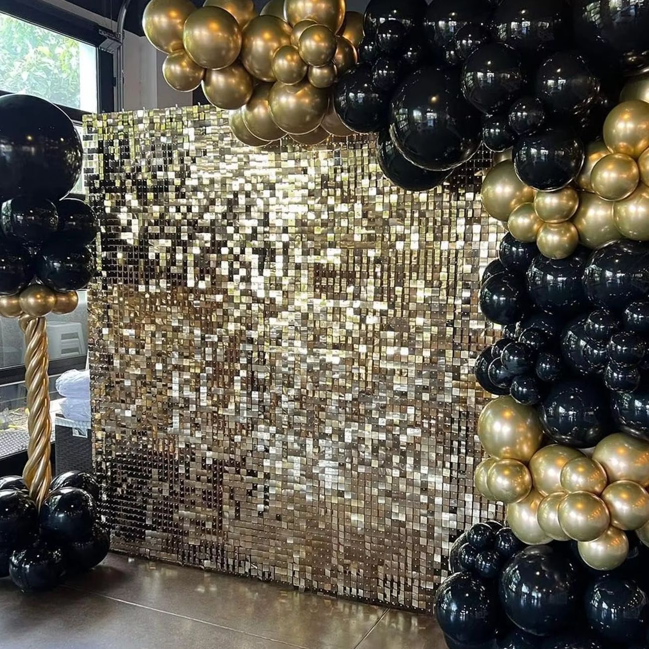 12pcs Light Gold Shimmer Wall  - Pvc Panel Background recensione e prezzo