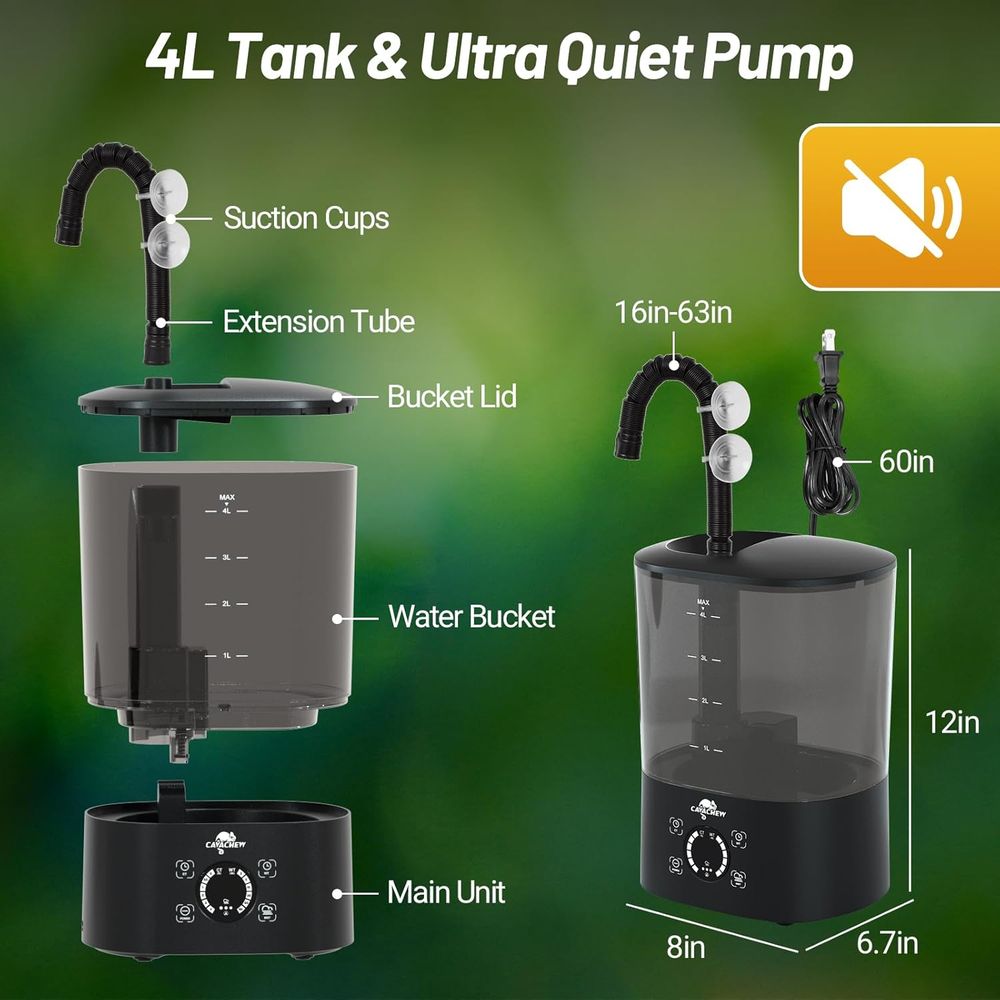 Large 4L Reptile Enclosure wit - Misting Nozzle Reptile recensione e prezzo