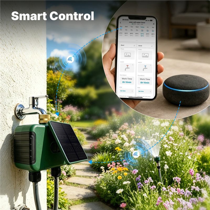 ABMR-Tuya Wifi Smart Solar Dua - Timer Dual Outlet recensione e prezzo