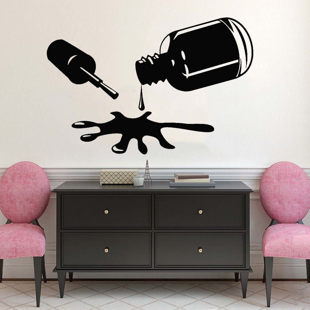 Nails Polish Wall Decals Bedro - Pvc Panel Background recensione e prezzo