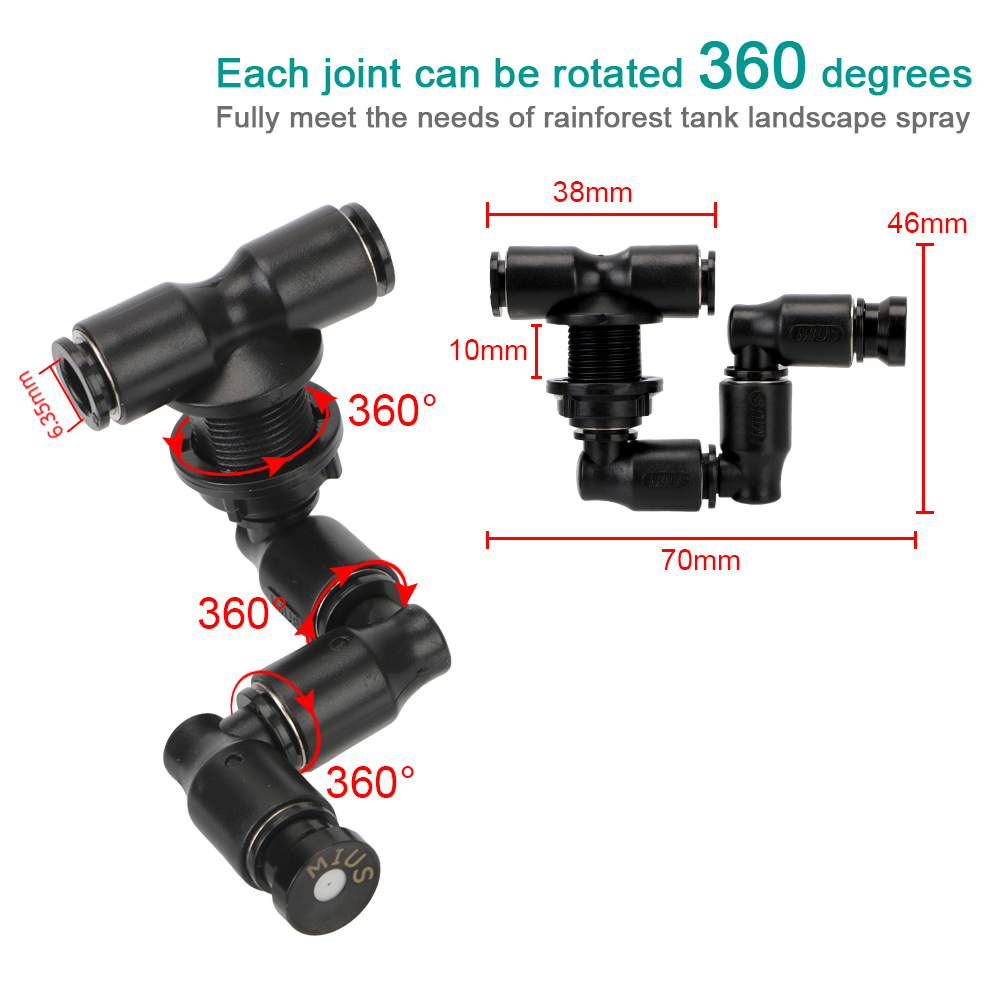 360° Adjustable Spray Nozzle S - Terrarium Fogger Ultrasonic recensione e prezzo