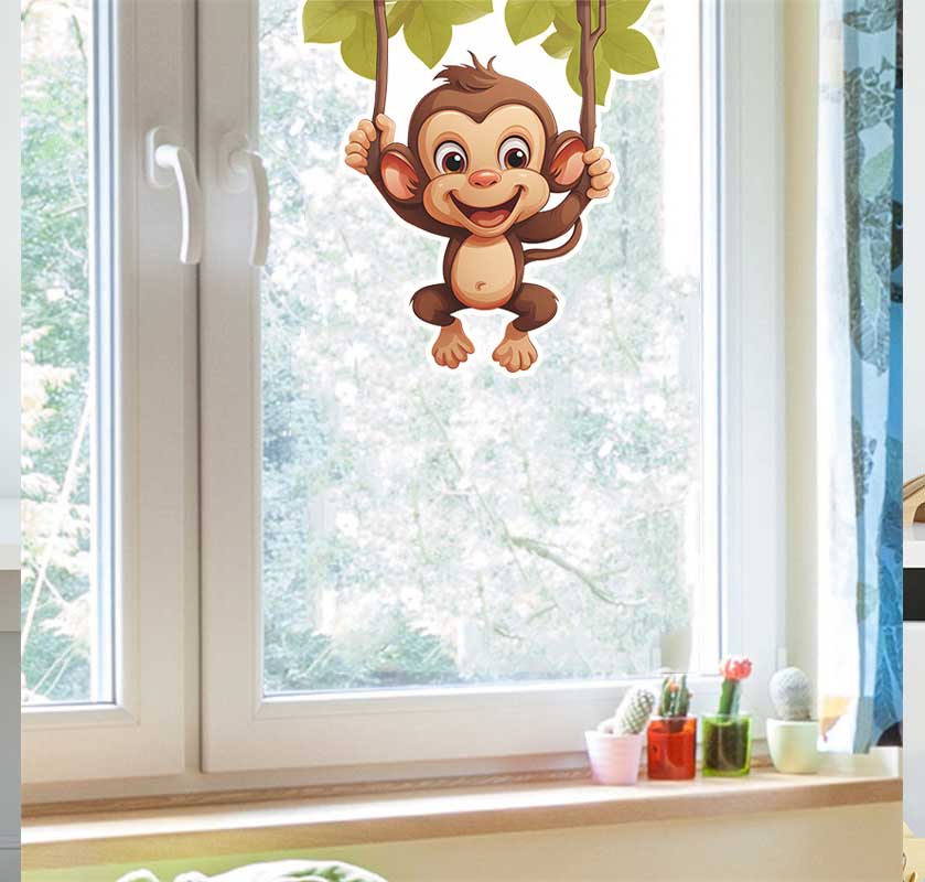 Cute little monkey living room - Pvc Panel Background recensione e prezzo