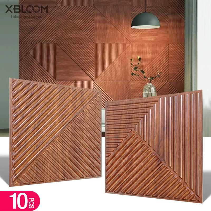 10pcs 30x30cm 3D Art Wall Pane - Pvc Panel Background recensione e prezzo