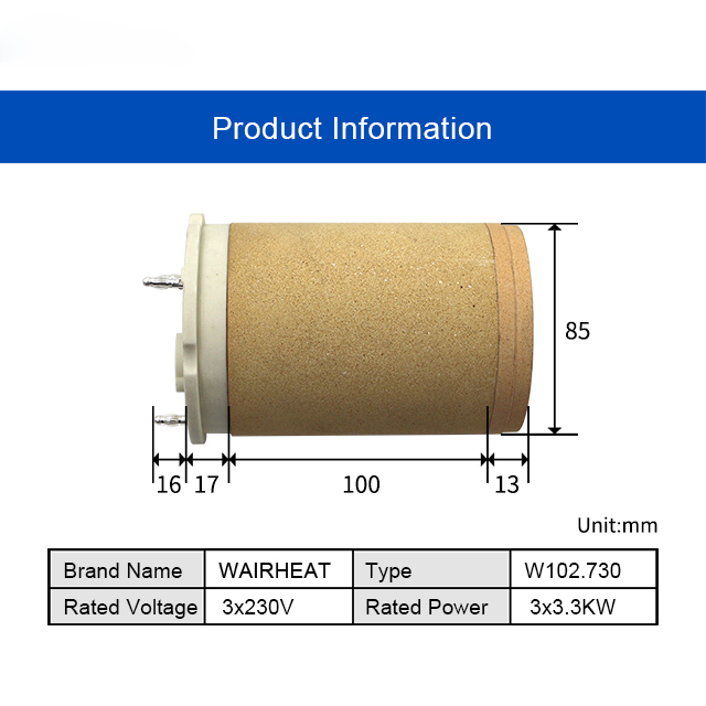 102.730 3*230V 3*3.3KW Electri - Ceramic Heat Emitter recensione e prezzo
