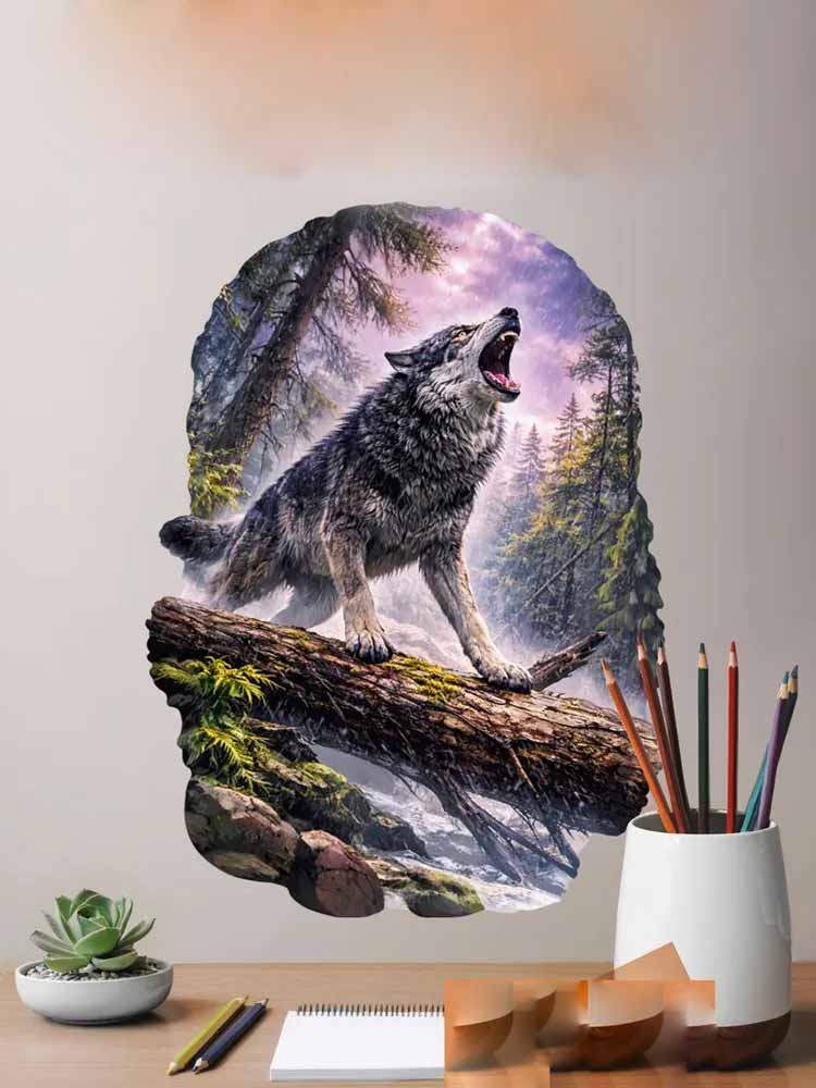 Wild Timberwolves Pattern Wall - Pvc Panel Background recensione e prezzo