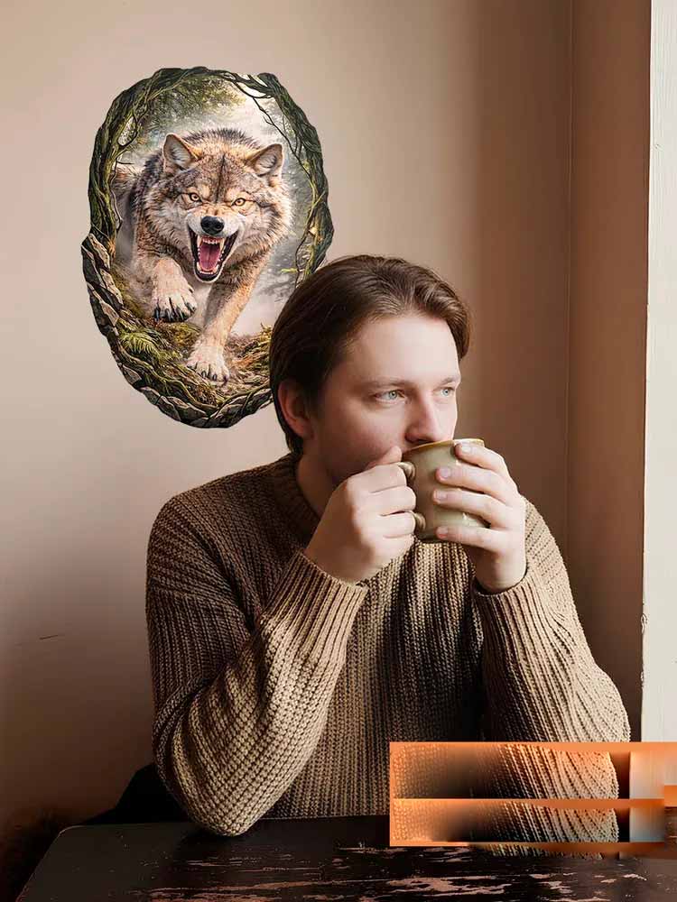 Wild Timberwolves Pattern Wall - Pvc Panel Background recensione e prezzo