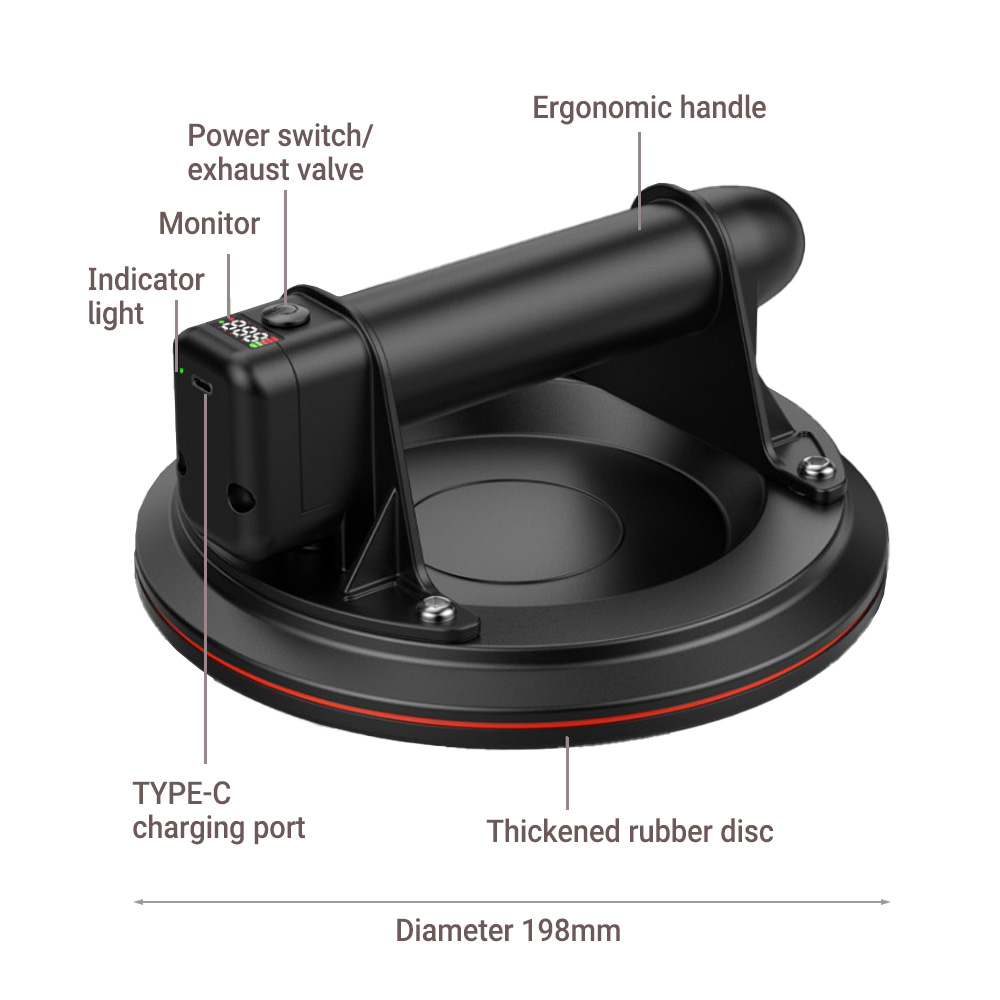 Electric Vacuum Suction Cup 8  - Ceramic Tile Floor recensione e prezzo