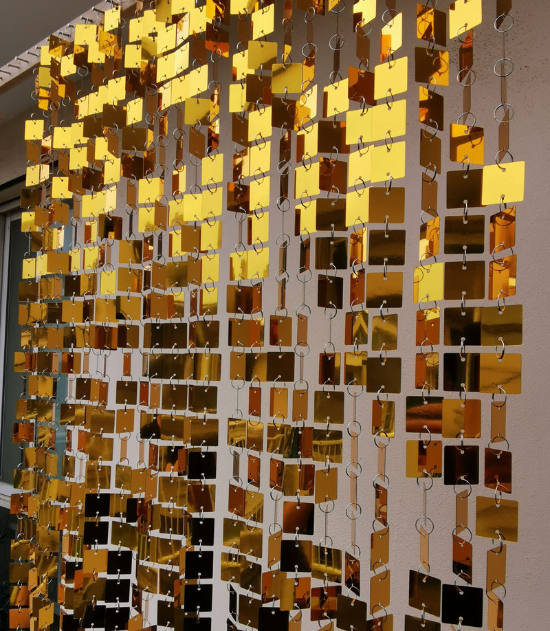 3cm Gold Silver Square Sequins - Pvc Panel Background recensione e prezzo