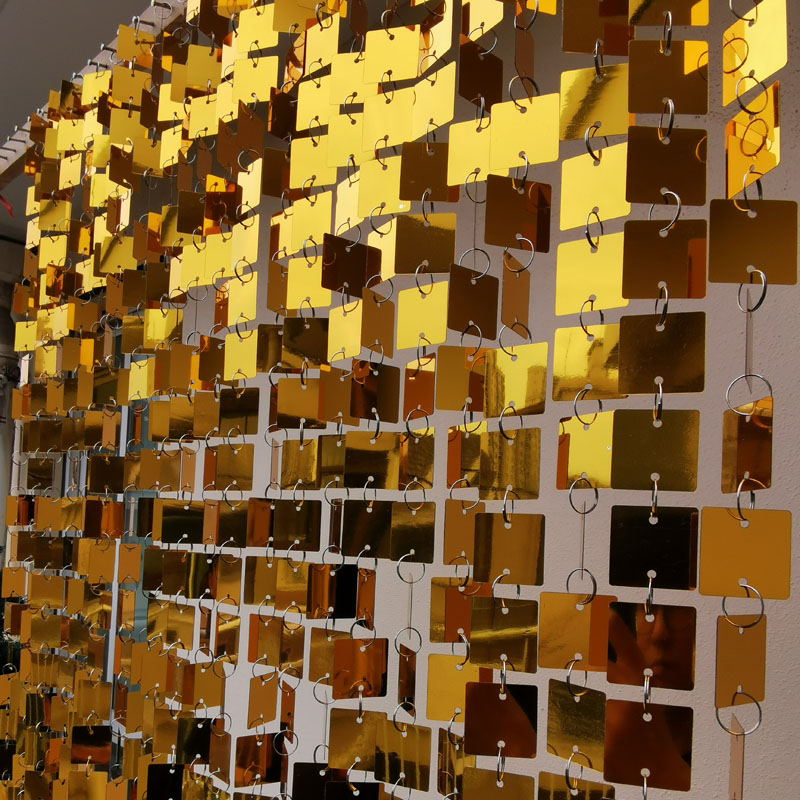 3cm Gold Silver Square Sequins - Pvc Panel Background recensione e prezzo