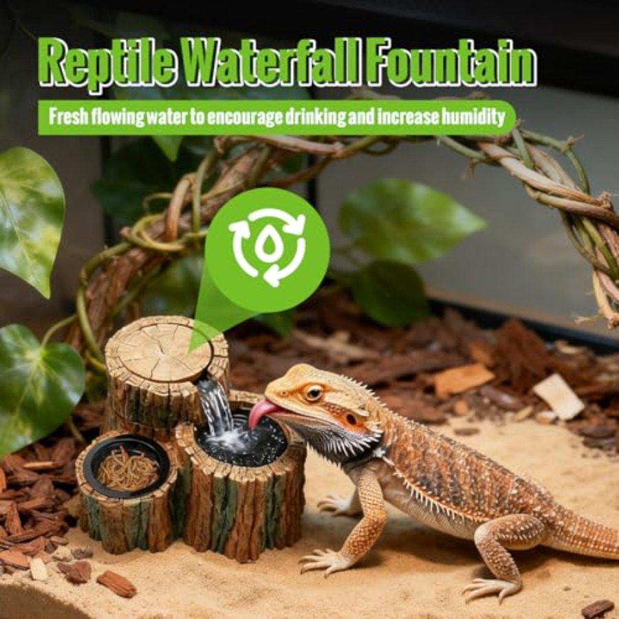 2 in 1 Reptile Water Fountain  - Water Dish Reptile recensione e prezzo