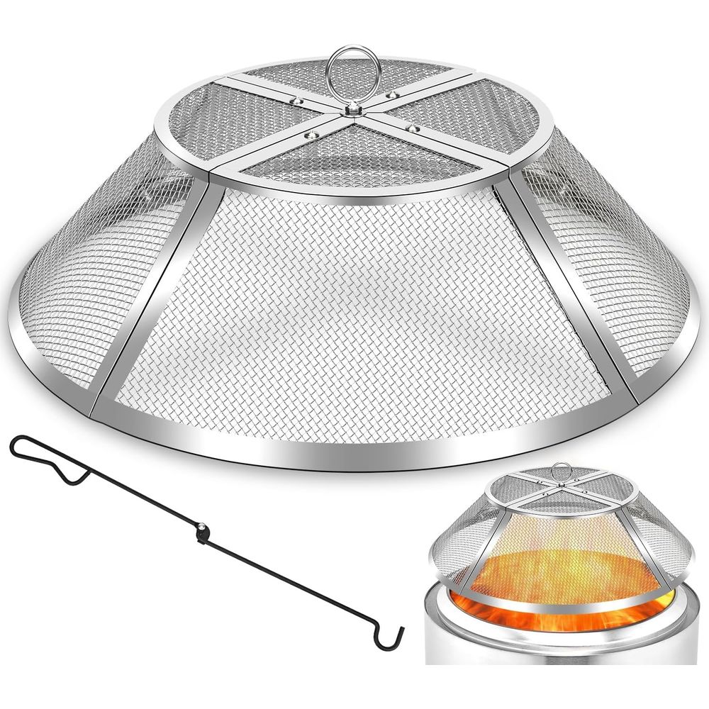 19.5 Stainless Steel Fire Pit  - Screen Top Mesh recensione e prezzo